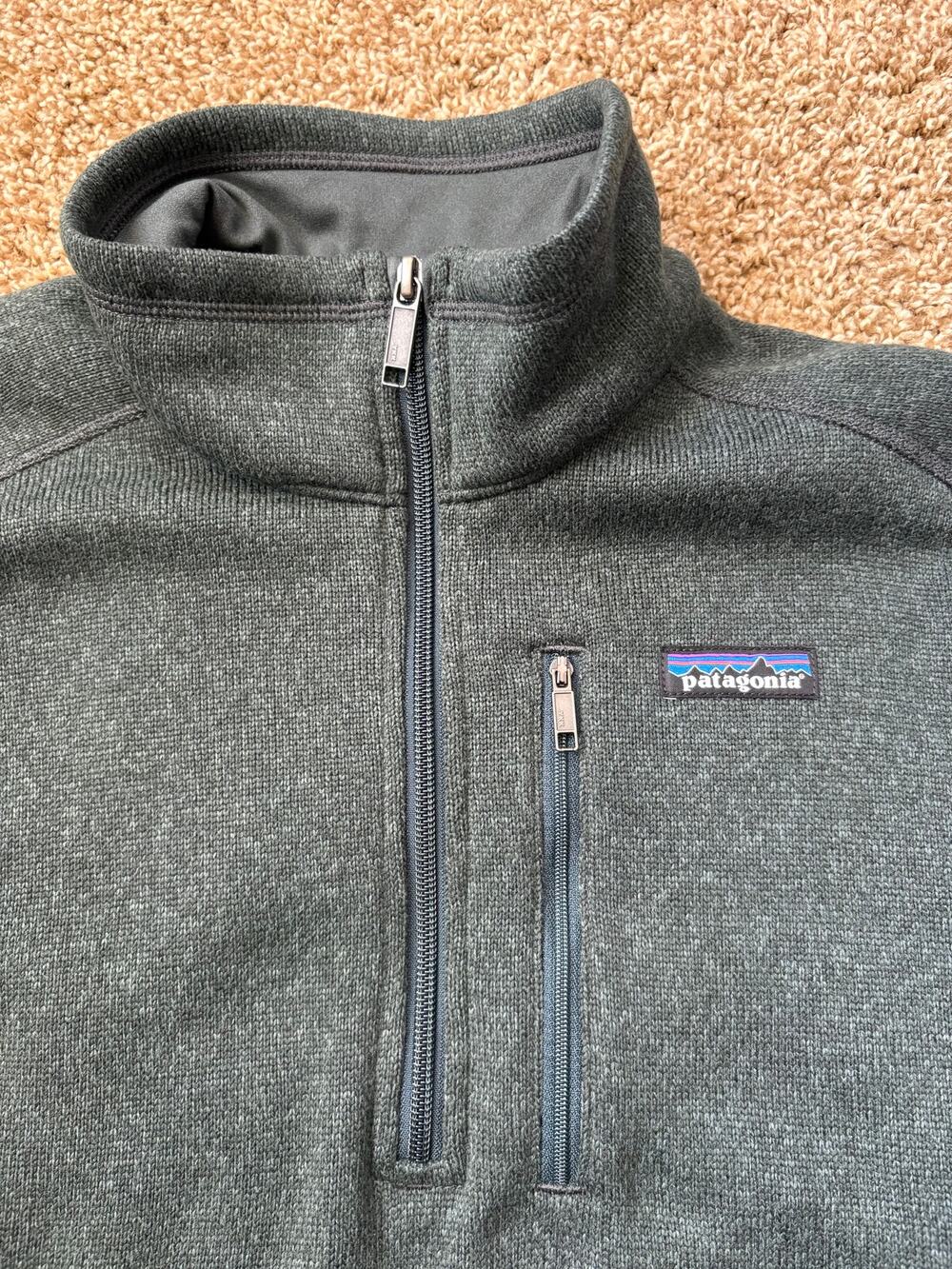 Patagonia Better Sweater 1/4 Zip Fleece Pullover Jacket Mens Size Medium Green